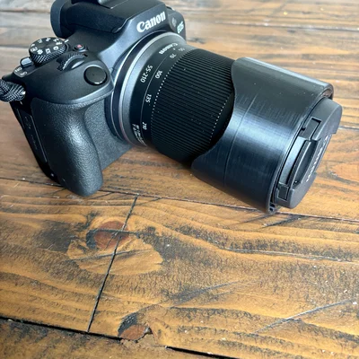 Loa che nắng Canon RF 55-210mm (Thiết kế gắn đảo chiều gọn nhẹ)