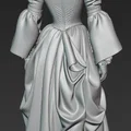 Mô hình 3D Quý bà Trung cổ (Medieval Lady 8) cho in Resin - Thumbnail 4