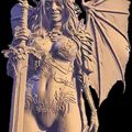 Mô hình STL Nữ chiến binh Succubus - Tượng ác quỷ Dark Fantasy cực chi tiết - Thumbnail 1