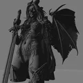 Mô hình STL Nữ chiến binh Succubus - Tượng ác quỷ Dark Fantasy cực chi tiết - Thumbnail 3