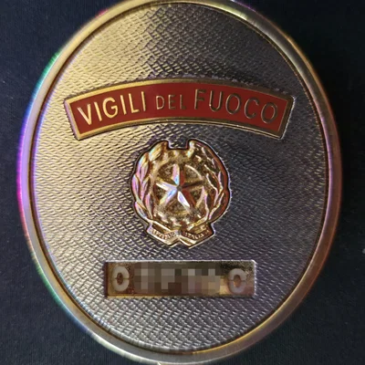Mô hình 3D phù hiệu lính cứu hỏa Ý (Vigili del Fuoco) có thể tùy chỉnh