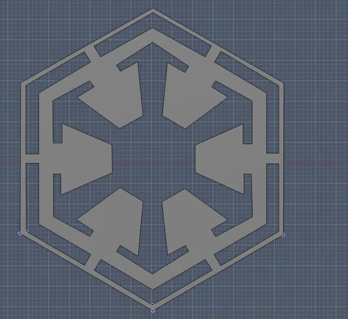 Mô hình logo đế chế Sith (Sith Empire) trang trí in 3D - Image 1