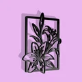 Mô hình tranh treo tường nghệ thuật hình hoa (Flower Decor) 3D - Thumbnail 2