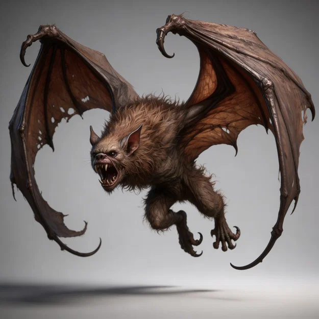 Mô hình Dơi Ma Cà Rồng (Vampire Bat 1) - File in 3D chi tiết cao - Image 1