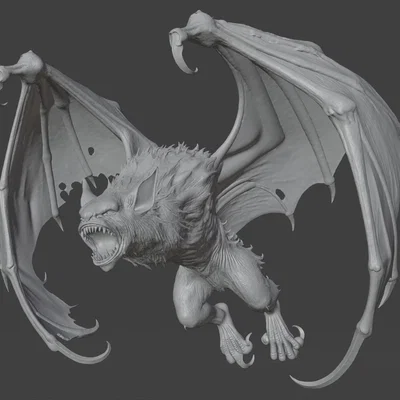 Mô hình Dơi Ma Cà Rồng (Vampire Bat 1) - File in 3D chi tiết cao