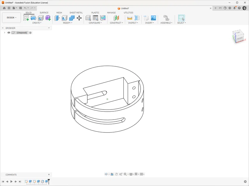 Mẫu nhẫn kỹ thuật Yet another ring - Thiết kế in 3D độc đáo - Image 1