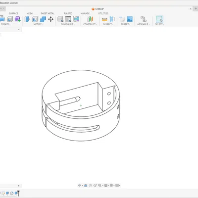 Mẫu nhẫn kỹ thuật Yet another ring - Thiết kế in 3D độc đáo