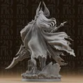 Mô hình tượng Nữ hoàng Chiến binh Undead #284 với Thương Diệt Vong - Thumbnail 2