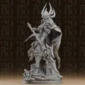 Mô hình tượng Nữ hoàng Chiến binh Undead #284 với Thương Diệt Vong - Thumbnail 4