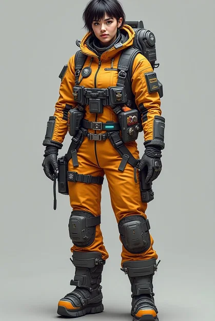 Mô hình nữ chiến binh tương lai Futuristic Woman 1 in 3D - Image 1