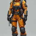 Mô hình nữ chiến binh tương lai Futuristic Woman 1 in 3D - Thumbnail 1