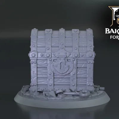 D&D Miễn phí - Rương Báu Vật Mimic Cách Điệu | Phiên bản Đóng & Mở (Đã support)