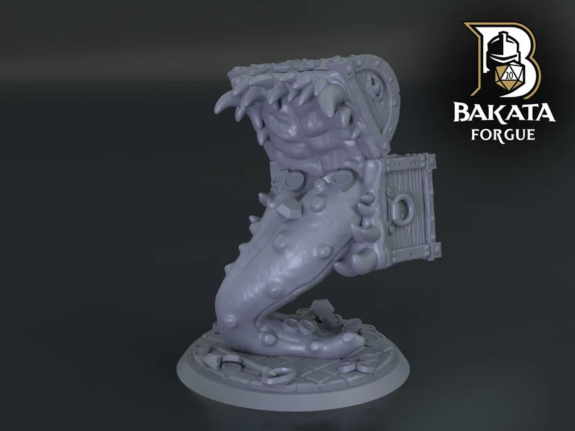 D&D Miễn phí - Rương Báu Vật Mimic Cách Điệu | Phiên bản Đóng & Mở (Đã support) - Image 9