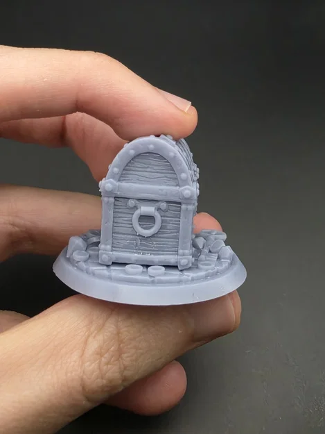 D&D Miễn phí - Rương Báu Vật Mimic Cách Điệu | Phiên bản Đóng & Mở (Đã support) - Image 12