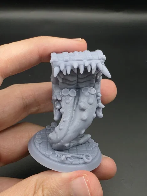 D&D Miễn phí - Rương Báu Vật Mimic Cách Điệu | Phiên bản Đóng & Mở (Đã support) - Image 15