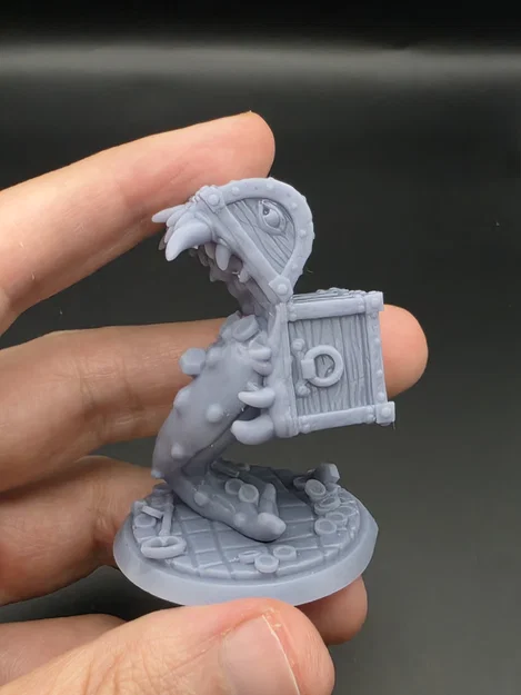 D&D Miễn phí - Rương Báu Vật Mimic Cách Điệu | Phiên bản Đóng & Mở (Đã support) - Image 18