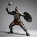 Mô hình hiệp sĩ trung cổ với chùy Morgenstern - File in 3D cực chi tiết - Thumbnail 1