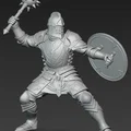 Mô hình hiệp sĩ trung cổ với chùy Morgenstern - File in 3D cực chi tiết - Thumbnail 2