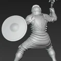 Mô hình hiệp sĩ trung cổ với chùy Morgenstern - File in 3D cực chi tiết - Thumbnail 3