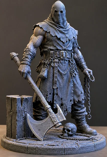 Mô hình 3D Đao Phủ Thời Trung Cổ (Henker Mittelalter) cực chất - Image 1