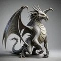 Mô hình rồng nhỏ 3D (Little Dragon 1) - Tượng để bàn cực chất - Thumbnail 1