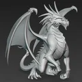 Mô hình rồng nhỏ 3D (Little Dragon 1) - Tượng để bàn cực chất - Thumbnail 2