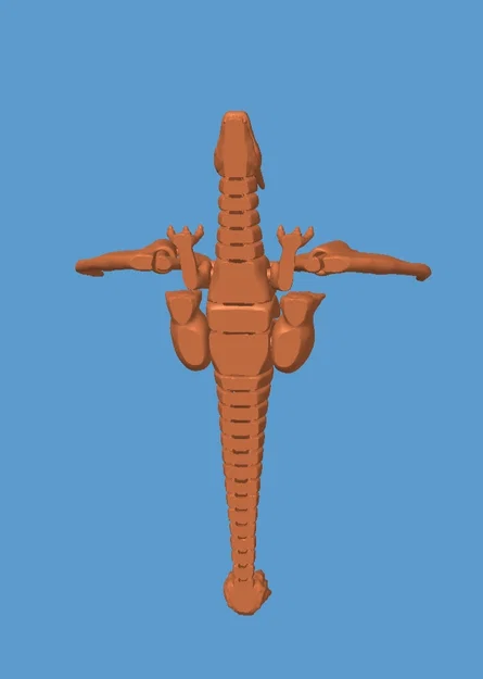 Mô hình Charizard khớp nối 3D linh hoạt cực đẹp - Image 2