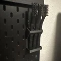 Giá treo bàn chải vệ sinh đầu phun cho IKEA SKÅDIS - Chứa 3 bàn chải - Thumbnail 1
