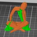 Mô hình 3D người đọc sách với hiệu ứng đầu lơ lửng độc lạ - Thumbnail 2