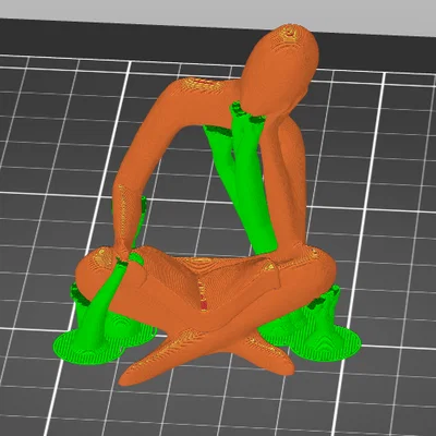 Mô hình 3D người đọc sách với hiệu ứng đầu lơ lửng độc lạ