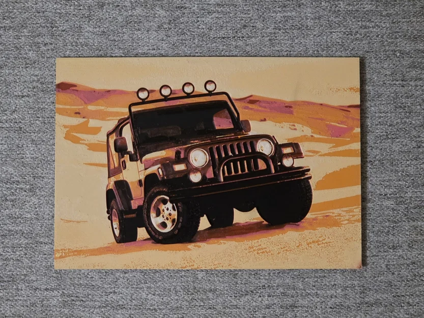 Mô hình Hueforge xe Jeep Wrangler TJ bản tiêu chuẩn - Image 1