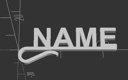 Móc treo tên cá nhân hóa (Name on a hook) in 3D độc đáo - Image 1