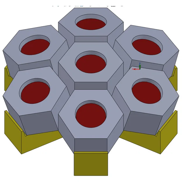 Khuôn in 3D hỗ trợ hàn hoa bằng đai ốc và long đền - Image 1
