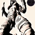 Mô hình tượng bán thân Chiến binh Fantasy - STL Human Soldier chi tiết cao - Thumbnail 1