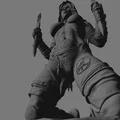 Mô hình tượng bán thân Chiến binh Fantasy - STL Human Soldier chi tiết cao - Thumbnail 2