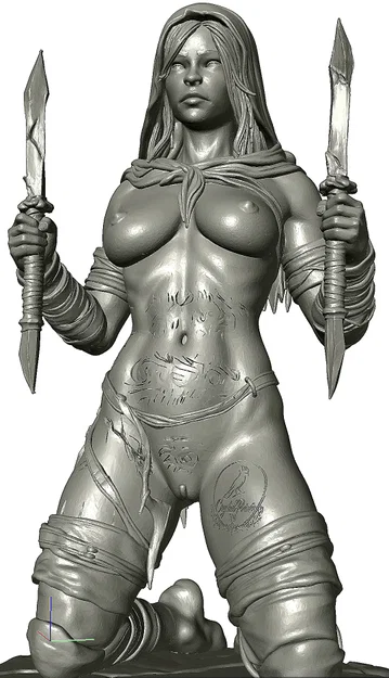 Mô hình tượng bán thân Chiến binh Fantasy - STL Human Soldier chi tiết cao - Image 5