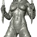 Mô hình tượng bán thân Chiến binh Fantasy - STL Human Soldier chi tiết cao - Thumbnail 5