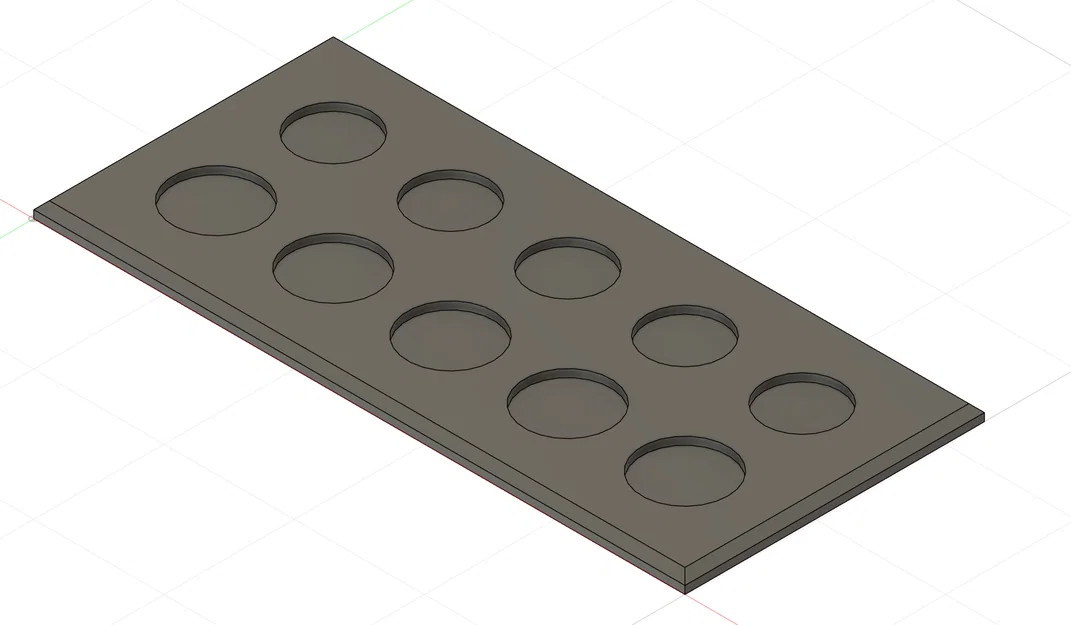 Khay trưng bày mô hình Warhammer — Đế 28 mm & 32 mm (10 vị trí) - Image 1