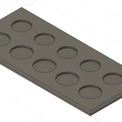 Khay trưng bày mô hình Warhammer — Đế 28 mm & 32 mm (10 vị trí)