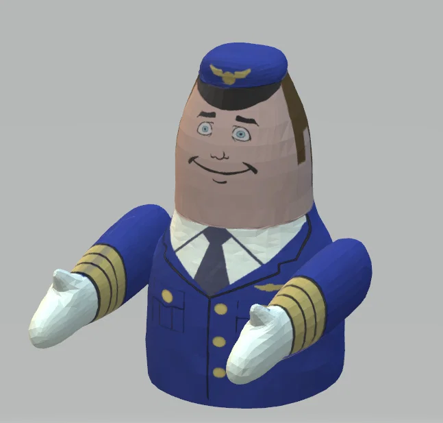 Mô hình phi công tự động Otto trong phim Airplane! cho máy bay RC - Image 1