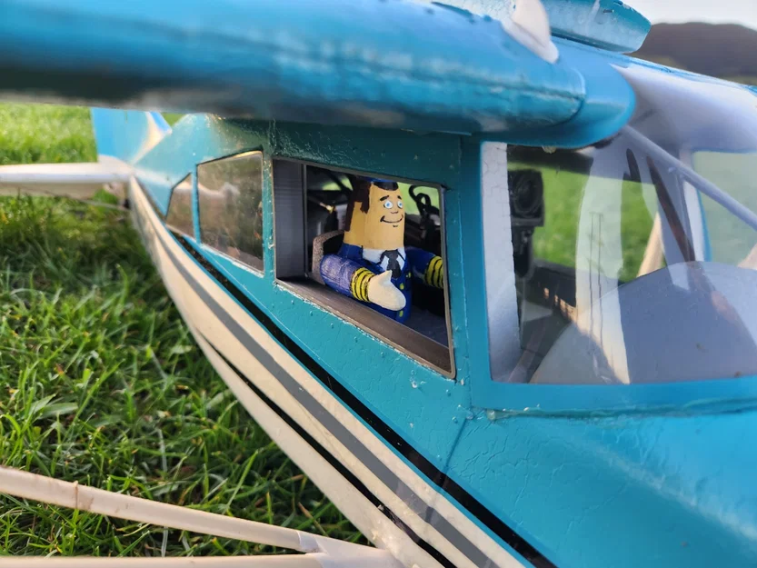 Mô hình phi công tự động Otto trong phim Airplane! cho máy bay RC - Image 2