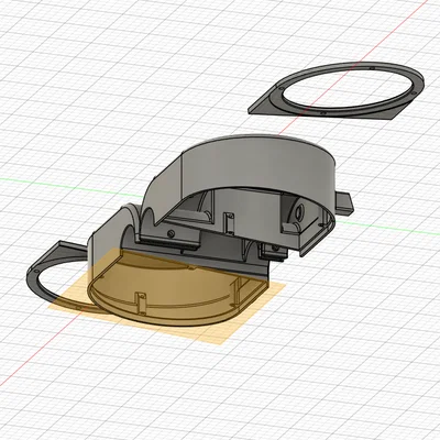 Đế gắn loa xe Jeep nghiêng hướng vào cabin - Phụ kiện 3D hữu ích