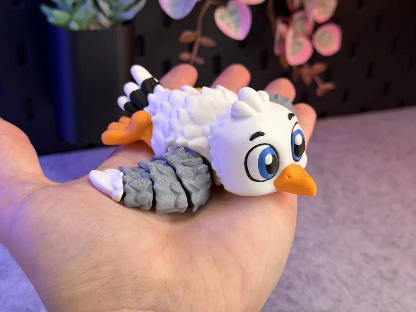 Mô hình chim mòng biển Articulated Cute Gull siêu cưng - Image 1
