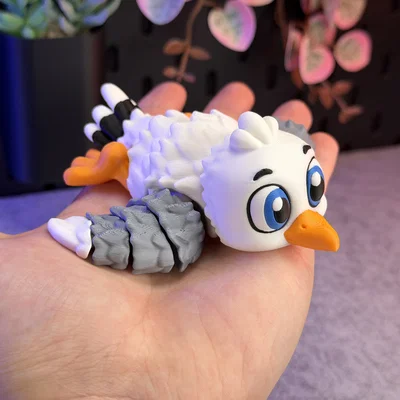 Mô hình chim mòng biển Articulated Cute Gull siêu cưng