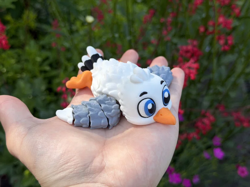 Mô hình chim mòng biển Articulated Cute Gull siêu cưng - Image 2