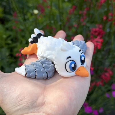 Mô hình chim mòng biển Articulated Cute Gull siêu cưng