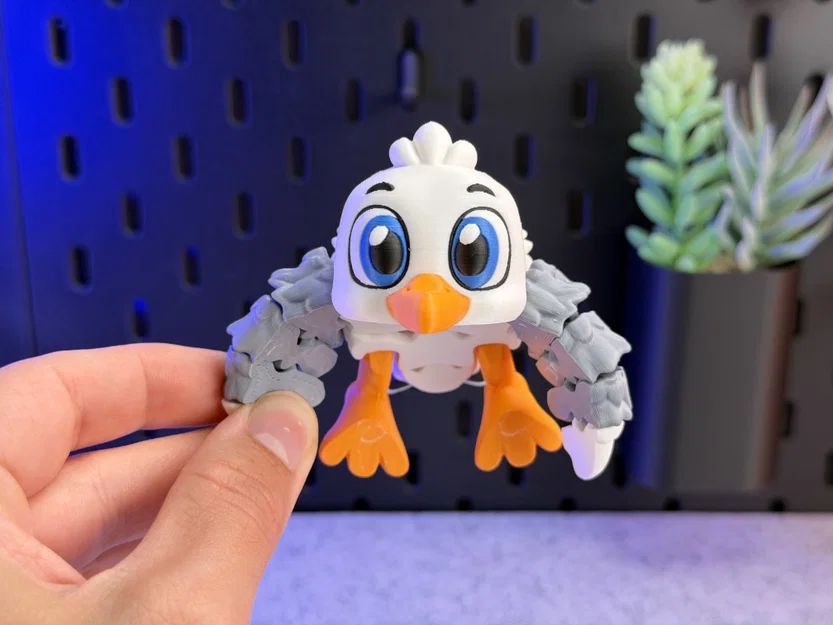 Mô hình chim mòng biển Articulated Cute Gull siêu cưng - Image 3