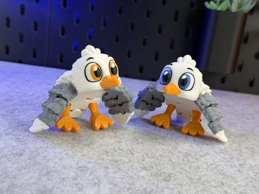 Mô hình chim mòng biển Articulated Cute Gull siêu cưng - Image 6