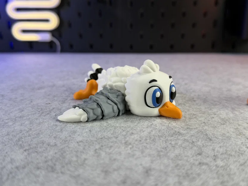 Mô hình chim mòng biển Articulated Cute Gull siêu cưng - Image 9