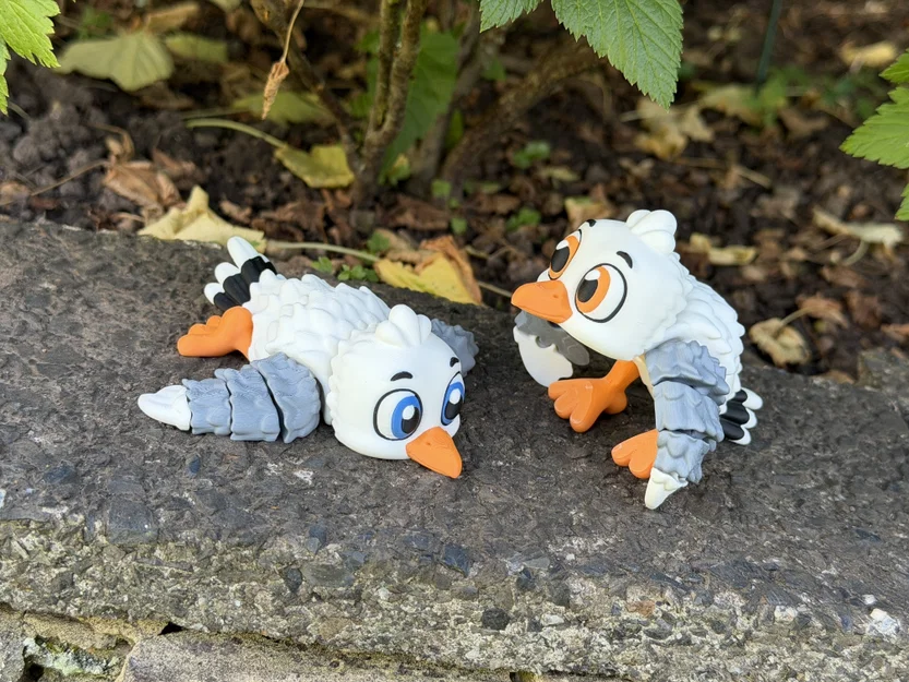Mô hình chim mòng biển Articulated Cute Gull siêu cưng - Image 10